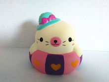 Dolphin with Swimming Circle PU Squishies Slow Rising Squishy Toy