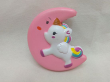 Pink Moon Flying Horse Squashable PU Slow Rising Squishy Toys