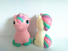 Unicorn Sitting Horse Squishies PU Soft Slow Rising Squishy Toys