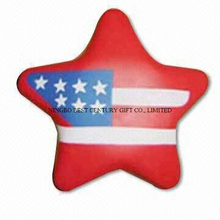 PU Foam Stress Reliever Toy Star Flag Shape