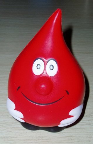 PU Squishy Toy Water Droplet Guy Shape