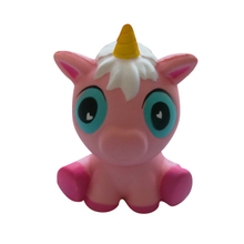Hot Selling 15cm Pink Unicorn Sitting Horse Jumbo Squishy PU Slow Rising Toys
